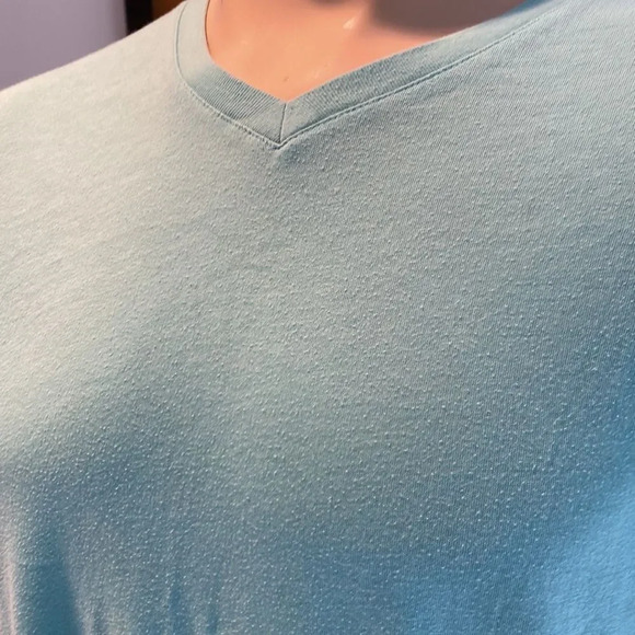 Banana Republic Large Fitted Vee Short Sleeve T Shirt - Picture 2 of 5